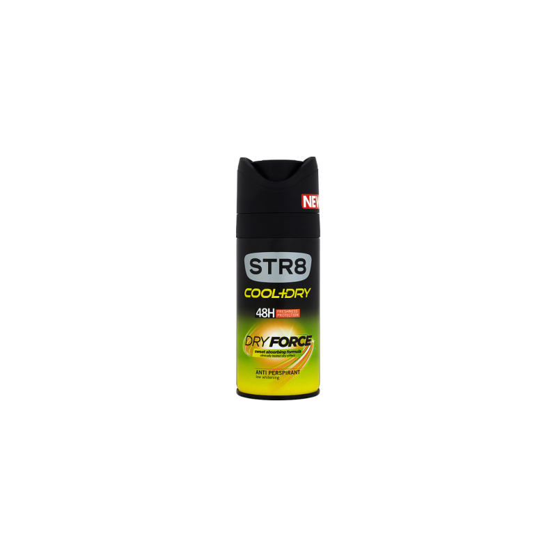 STR8 Cool + Dry Dry Force Antyperspiracyjny dezodorant w aerozolu 150 ml STR8 Cool + Dry Dry Force Antyperspiracyjny dezodorant w aerozolu 150 ml