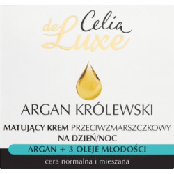 Celia de Luxe Argan Królewski Matujący krem przeciwzmarszczkowy na dzień i noc 50 ml