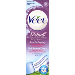 Veet Debiut Krem do depilacji skóra wrażliwa 75 ml