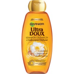 Garnier Ultra Doux Szampon odżywczy z cudownymi olejkami do włosów zniszczonych 400 ml