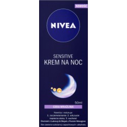 NIVEA Sensitive Krem na noc cera wrażliwa 50 ml