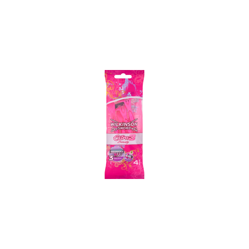 Wilkinson Sword Extra3 Beauty Jednorazowe maszynki do golenia 4 sztuki