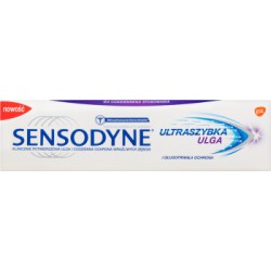 Sensodyne Ultraszybka Ulga i Długotrwała Ochrona Pasta do zębów z fluorkiem 75 ml