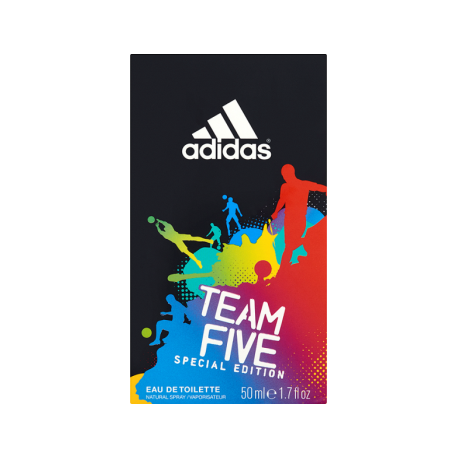 Adidas Team Five Woda toaletowa w naturalnym sprayu dla mężczyzn 50 ml