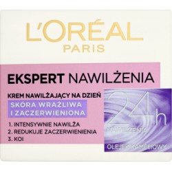 Loreal Paris Ekspert Nawilżenia Krem nawilżający na dzień skóra wrażliwa i zaczerwieniona 50 ml