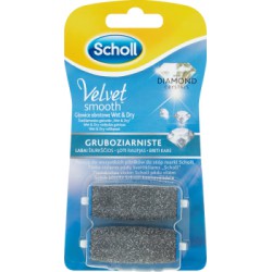 Scholl Velvet Smooth Wymienne głowice obrotowe z kryształkami diamentu gruboziarniste 2 sztuki