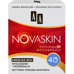 AA Novaskin 40+ Wygładzenie + regeneracja Krem na noc 50 ml