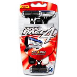 Dorco maszynka jednorazowa Pace 4 " 3 szt."