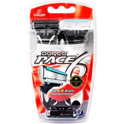 Dorco maszynka jednorazowa Pace 6 " 3 szt."