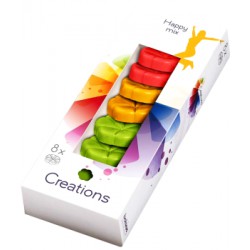 Bolsius Creations wosk świecy 8szt happy mix