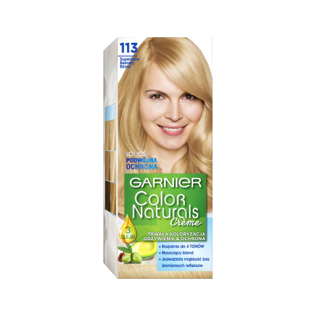 Garnier Color Naturals Creme Farba do włosów 113 Superjasny Beżowy Blond