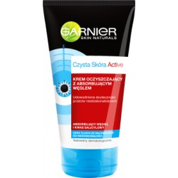 Garnier Czysta Skóra Active Krem oczyszczający z absorbującym węglem 150ml