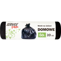Service Pack Worki na śmieci domowe 60 l 20 sztuk