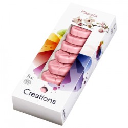 Bolsius Creations wosk świecy 8szt Magnolia