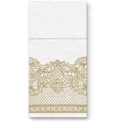 Serwetki 40 cm x 40 cm Pocket Airlaid Royal Lace (gold)
