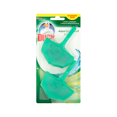 Duck Aqua Green 4w1 Podwójna zawieszka do toalet 80 g (2 x 40 g)