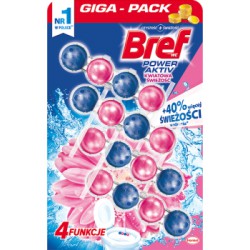 Bref Power Aktiv Zawieszka myjąco-zapachowa do muszli WC kwiatowa świeżość 4 x 50 g