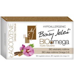 Biały Jeleń mydło naturalne z lukrecją i hibiskusem BIOomega 85g