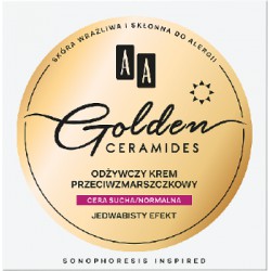 AA Golden Ceramides odżwyczy krem przeciwzmarszczkowy na dzień cera sucha/normalna 50 ml