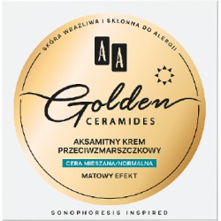 AA Golden Ceramides aksamitny krem przeciwzmarszczkowy na dzień cera mieszana/normalna 50 ml