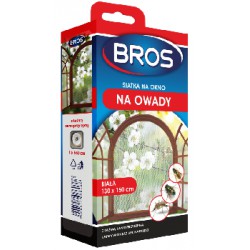 Bros Siatka na okno przeciw owadom 150x130 czarna