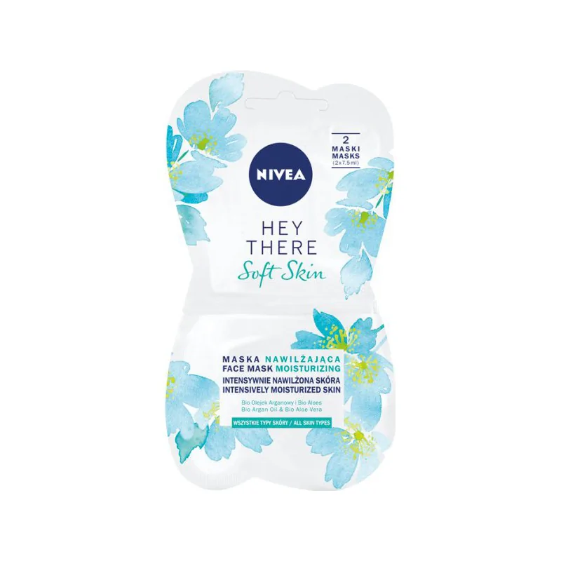 NIVEA Hey There Soft Skin Maska nawilżająca 15 ml (2 x 7,5 ml)