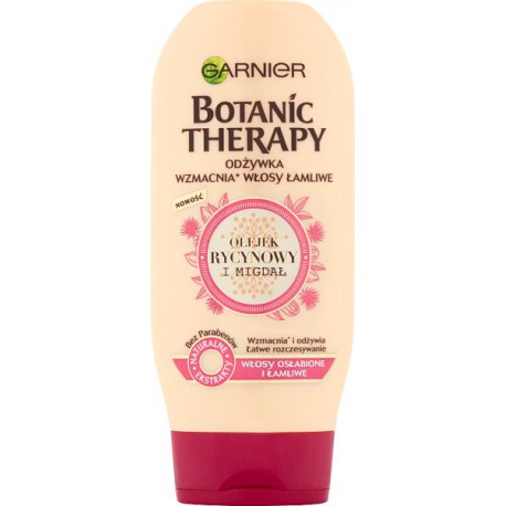 Garnier Botanic Therapy Odżywka do włosów osłabionych i łamliwych Olejek rycynowy i migdał 200 ml