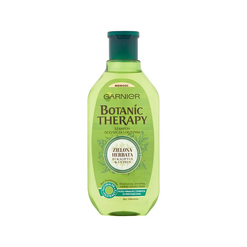 Garnier Botanic Therapy Szampon do włosów normalnych Zielona herbata eukaliptus & cytrus 400 ml