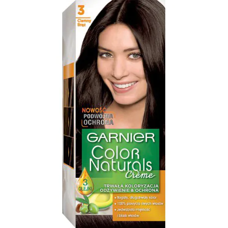 Garnier Color Naturals Creme Farba do włosów 3 Ciemny Brąz