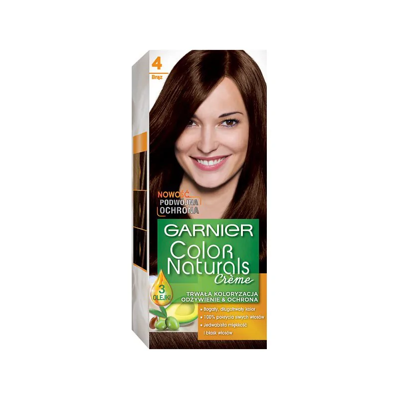 Garnier Color Naturals Creme Farba do włosów 4 Brąz