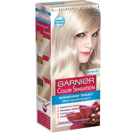 Garnier Color Sensation Farba do włosów 111 Srebrny superjasny blond