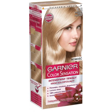Garnier Color Sensation Farba do włosów 9.13 Krystaliczny beżowy jasny blond