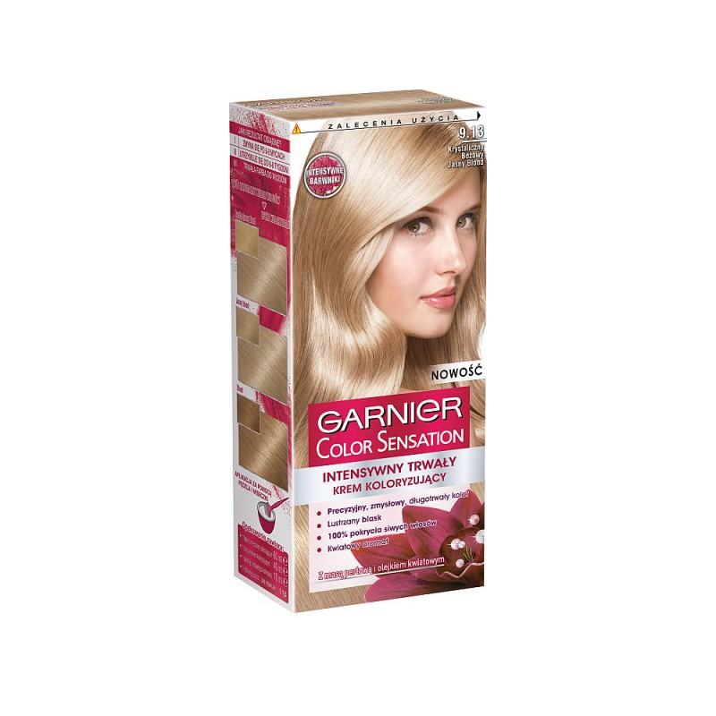 Garnier Color Sensation Farba do włosów 9.13 Krystaliczny beżowy jasny blond