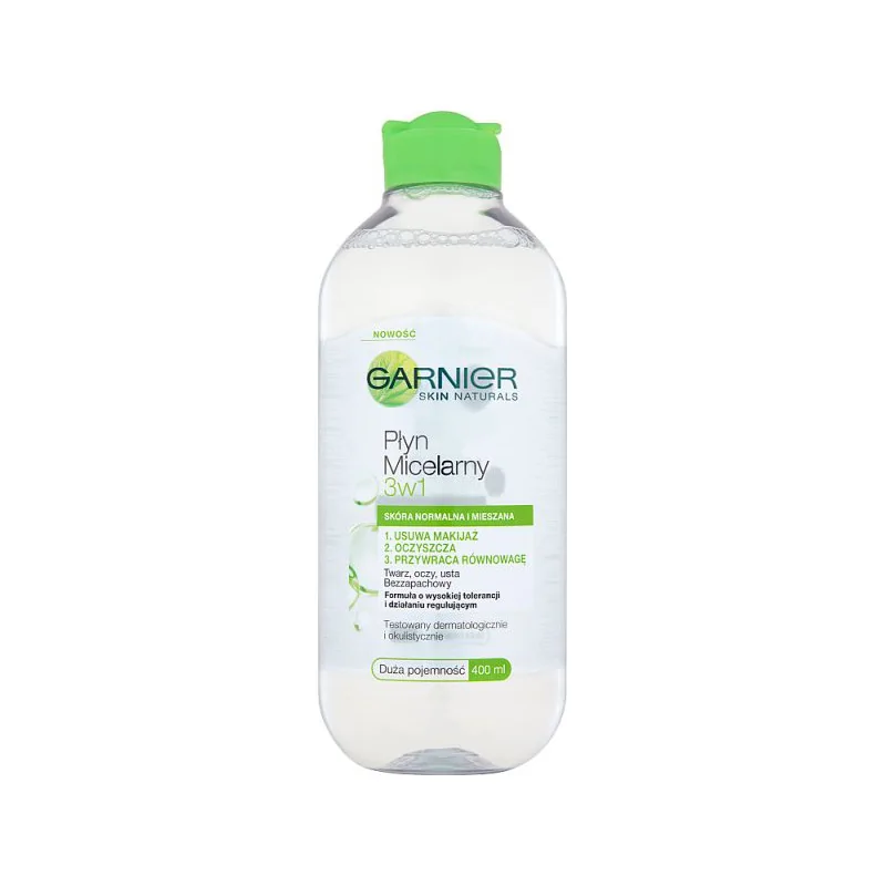 Garnier Skin Naturals Płyn micelarny 3w1 skóra normalna i mieszana 400 ml