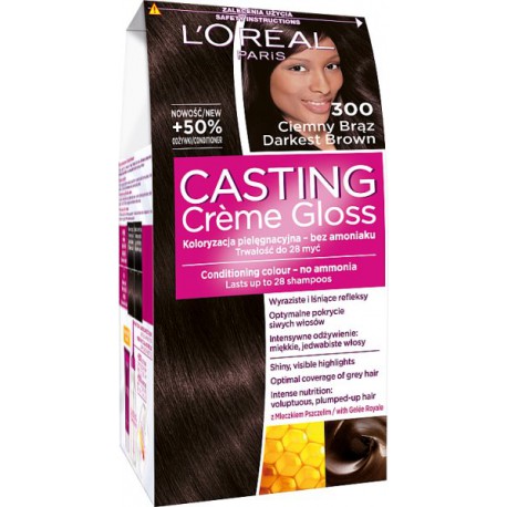 Loreal Casting Creme Gloss Farba do włosów 300 Ciemny Brąz