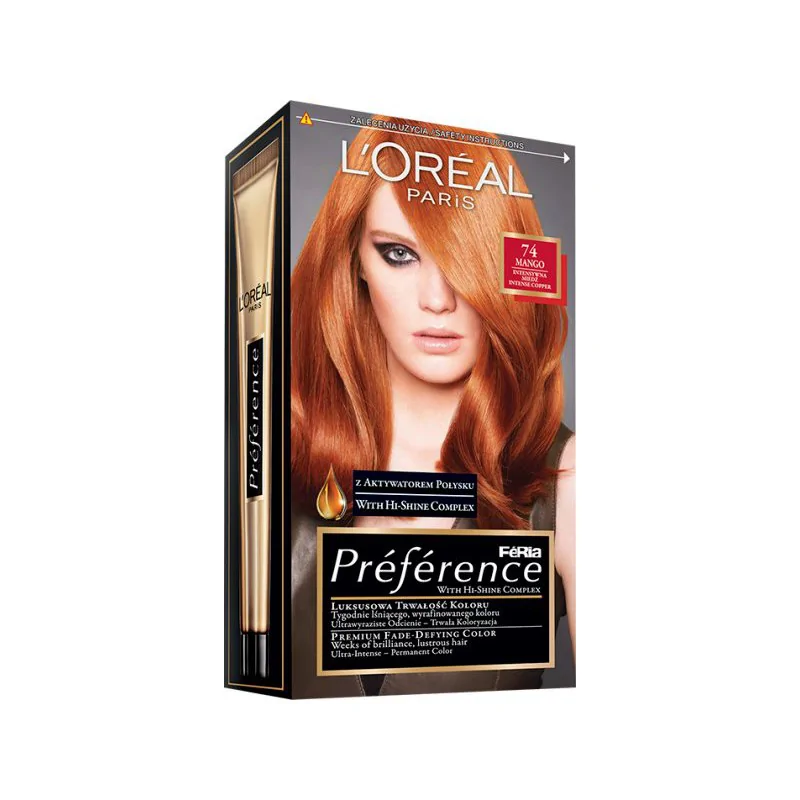 Loreal Feria Preference Farba do włosów 74 Mango