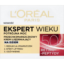 Loreal Paris Ekspert Wieku 50+ Przeciwzmarszczkowy krem ujędrniający na dzień 50 ml