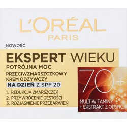 L'Oreal Paris Ekspert Wieku 70+ Przeciwzmarszczkowy krem odżywczy na dzień 50 ml