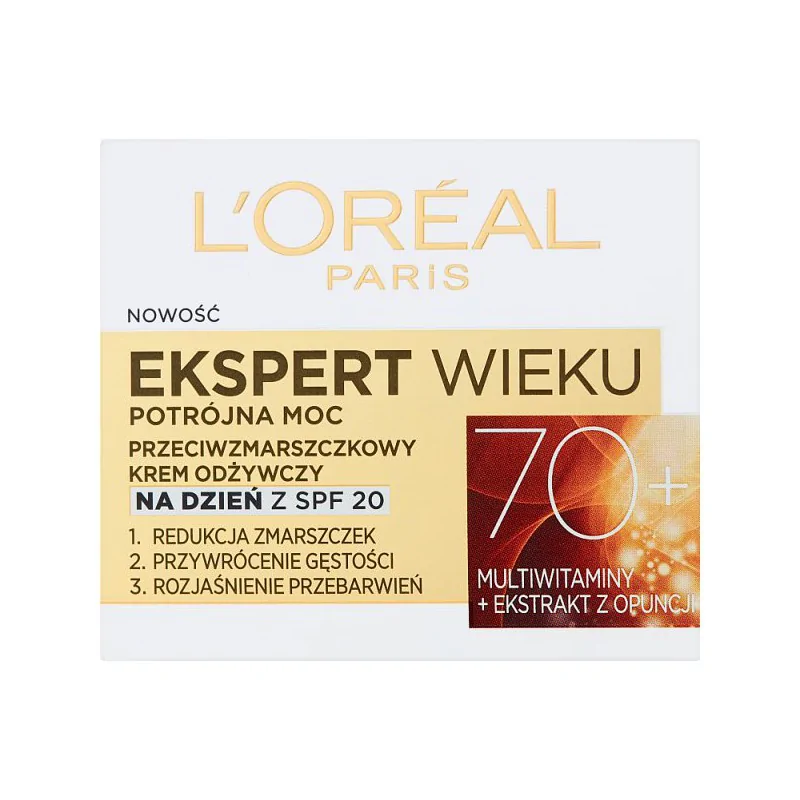 L'Oreal Paris Ekspert Wieku 70+ Przeciwzmarszczkowy krem odżywczy na dzień 50 ml