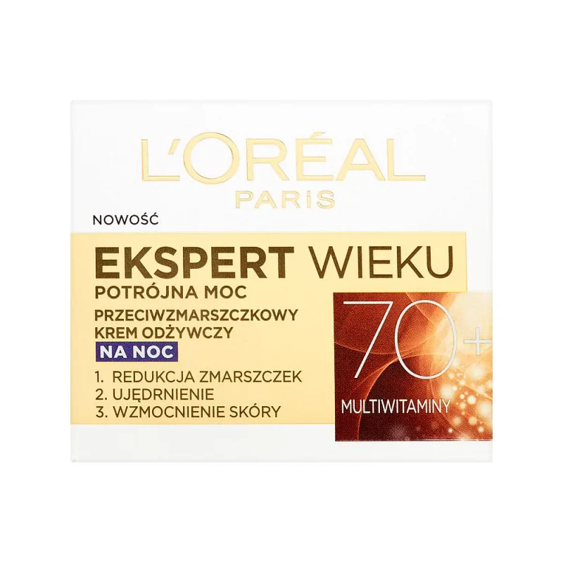 Loreal Paris Ekspert Wieku 70+ Przeciwzmarszczkowy krem odżywczy na noc 50 ml