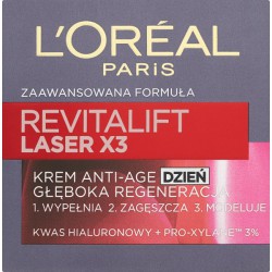 Loreal Paris Revitalift Laser X3 Krem przeciwzmarszczkowy Anti-Age głęboka regeneracja dzień 50 ml