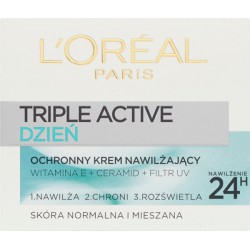 Loreal Paris Triple Active Ochronny krem nawilżający na dzień 50 ml