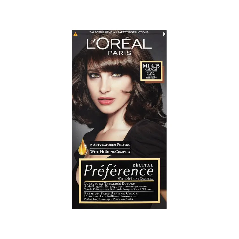 Loreal Recital Preference Farba do włosów M1 4.15 Caracas