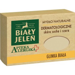 Biały Jeleń Apteka Alergika Mydło naturalne dermatologiczne glinka biała 125 g width=