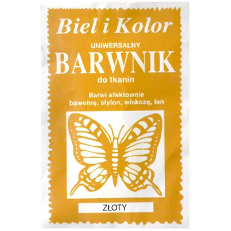 Barwnik do tkanin złoty 10 g