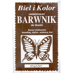 Barwnik do tkanin brąz 10 g