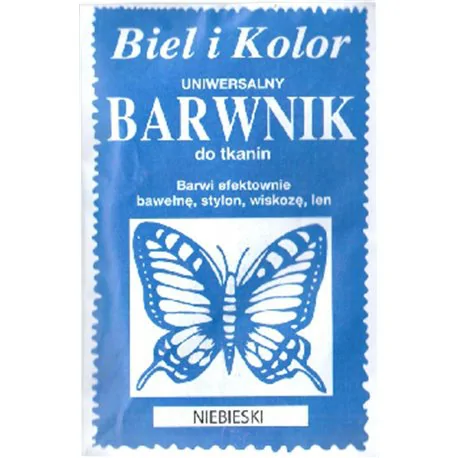 Barwnik do tkanin niebieski 10 g