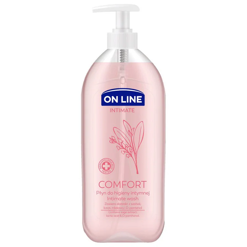 ON LINE COMFORT płyn do higieny intymnej z ekstraktem z szałwi 500 ml 