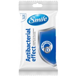 Chusteczki antybakteryjne Smile Antibacterial z d-panthenolem 15 sztuk