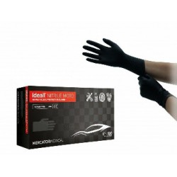 Rękawice nitrylowe Ideall Moto M Black 100szt